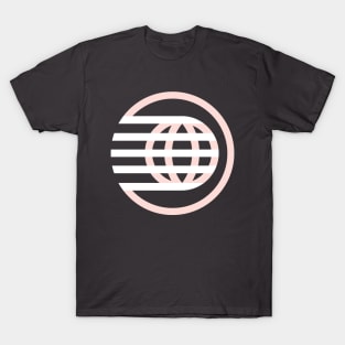 Rose Gold Spaceship Earth Logo T-Shirt